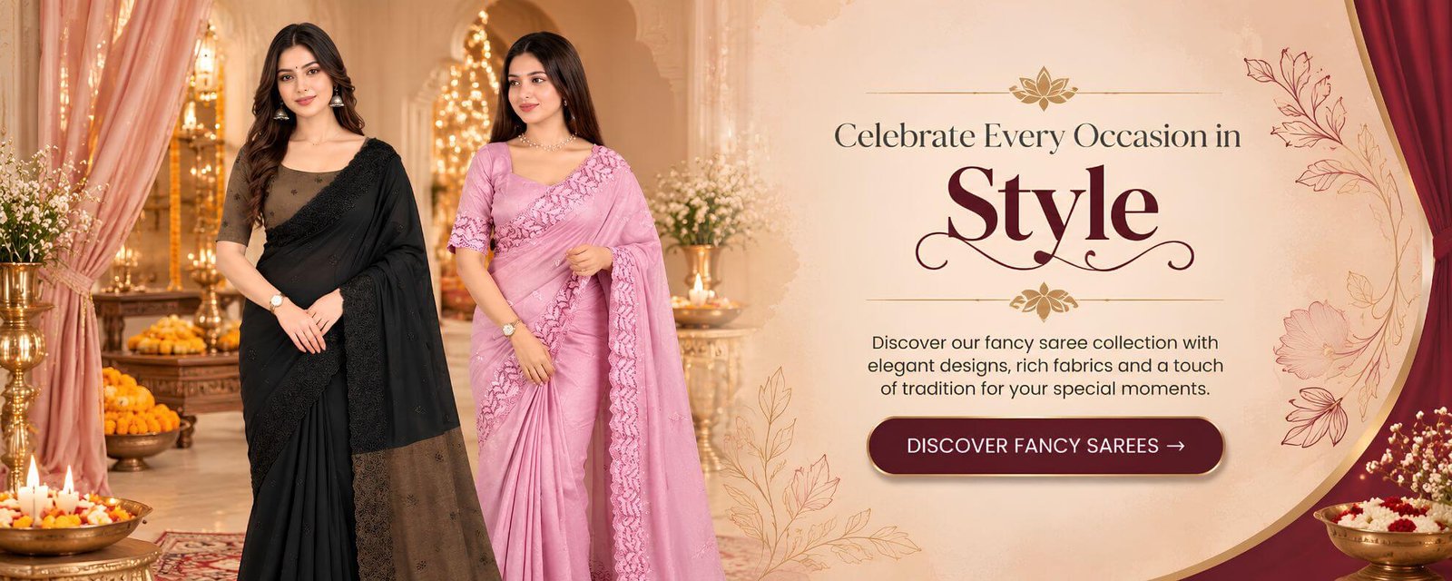 Fancy Sarees Wholesale Supplier in Surat