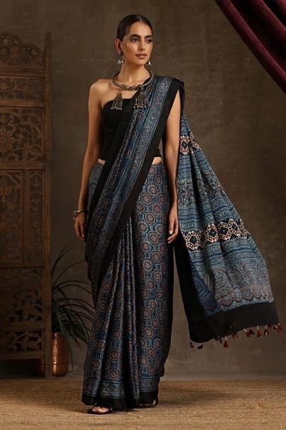 Designer Collection Tussar Silk Fabric Saree