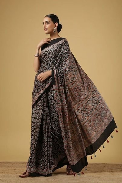 Designer Collection Tussar Silk Fabric Saree