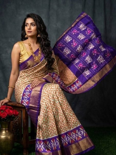 Jacquard Weaving Border Silk Sarees