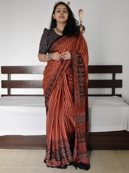 Premium Tussar Silk Digital Print Saree