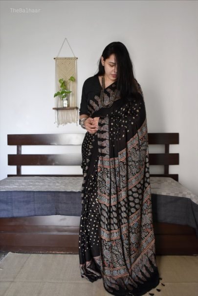 Premium Tussar Silk Digital Print Saree
